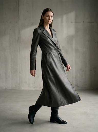 Editorial fashion draping example generated by AI